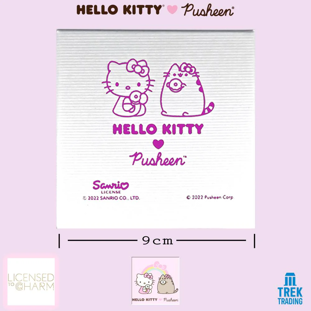 Hello Kitty & Pusheen - 18ct Gold Vermeil Charm Necklace - Image 4